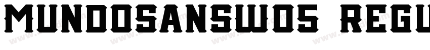 MundoSansW05  Regul字体转换